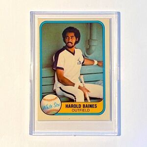 Rare 1981 Fleer Harold Baines Rookie Card #346 RC MLB Baseball Cards​​​